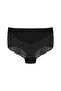 2-Piece Cotton Front Back V Lace High Waist Plus Size Women's Panties - 5