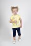 Baby Girl Capris Short Sleeve Giraffe Print Summer Basic Bottom-Top Set 6-24 Months