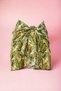 Green Monstera Patterned Short Pareo Satin No Sheer Women's Beach Dress New Season - 2