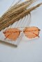 Unisex Women Men Uv400 Protected Zebra Orange Oval Rectangular New Season Sunglasses