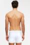 Men's White Combed Cotton Basic Single Button Boxer 2-Piece - 2