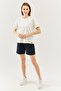 White Oversize Comfortable 100% Cotton Combed Crew Neck Short Sleeve Basic T-shirt - 4