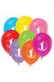 Print Balloon Mixed 1 Year Old 10 Pieces - 3
