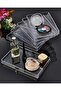 6 Piece Hard Plastic Presentation Tray Decorative Tray - 3