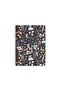 STRIPED 16x22 CM 80 SHEETS CARTON COVER WIRE NOTEBOOK 60 GRAM WHITE PAGE FLOWER