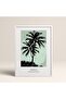 White Wooden Framed Painting Framed Poster Artistic Modern Wall Decor (Flower241-White-50X70)
