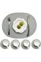 Ruby 8 Piece Oval Tableware and Coasters Set - 2