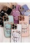 Black Hello Kitty Stand Edge Gold Detailed Luxury Silicone Case for Samsung Galaxy A52 - 5