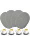 Ruby 8 Piece Oval Tableware and Coasters Set