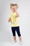 Baby Girl Capris Short Sleeve Giraffe Print Summer Basic Bottom-Top Set 6-24 Months - 3