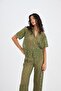 Harper Lace Khaki Trousers Shirt Set - 4