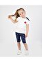 Baby Girl Capris Short Sleeve Epaulette Printed Summer Basic Bottom-Top Set 6-24 Months - 2