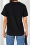 Women's Black New Season Printed Cotton T-Shirt - 4