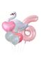 Swan 6 Year Old Balloon Set Balloon Foil Set Concept Swan Birthday Set Age Balloon
