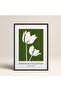Black Wooden Framed Painting Framed Poster Artistic Modern Wall Decor (Flower267-Black-30X40)