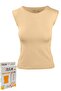 Women's Nude Modal Cotton Bottoming Sleeve Tank Top