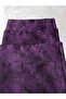 Velvet Fabric 40x40 Set of 4 Throw Pillows, Eggplant Purple, Vein Patterned Decorative - 3