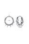 316L Steel Unisex Earrings with Ring Accessories - 2