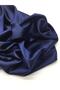 Navy Blue Satin Fabric Draped - 3