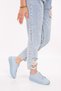Genuine Leather Anatomical Sole Sports Shoes Ell.6839 - Baby Blue - 37 - 3