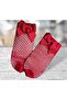 Girl's Knee-high Socks with Ribbon and Mesh - 3