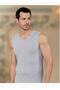 Men's Gray Zero Sleeve V-Neck Lycra Single Jersey Undershirt M New Season