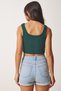 Women's Biscuit Emerald Green Strappy Crop 2 Pack Knitted Blouse GT00034 - 4