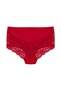 2-Piece Cotton Front Back V Lace High Waist Plus Size Women's Panties - 4