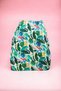 Tropical Patterned Abstract Green Colored Short Pareo Satin No Inner Display Women's Beach Dress New Season - 3