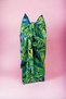 Tropical Patterned Long Pareo Satin No Sheer Women's Beach Dress New Season - 3