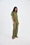 Harper Lace Khaki Trousers Shirt Set - 2