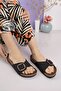 Women's Single Buckle Summer Daily Birken Slippers Black - 2