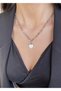 Chain Mother of Pearl Heart Women's Necklace - 2