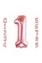 1 Number Foil Balloon Rosegold Color Number Balloon 1 Year Old Balloon 76 Cm Number Balloon Flying Balloon Helium Balloon