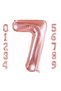 7 Number Foil Balloon Rosegold Color Number Balloon 7 Years Old Balloon 76 Cm Number Balloon Flying Balloon Helium Balloon