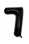 Number Foil Balloon Black Number Balloon Black 7 Years Balloon 76 Cm Number Balloon Flying Balloon Helium Balloon