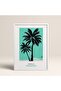 White Wooden Framed Painting Framed Poster Artistic Modern Wall Decor (Flower243-White-30X40)