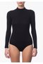 Women's Black Long Sleeve Snap Body New Season (1 Piece Economical)
