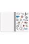 Feeling Things 18.5x25 80 Sheets Checked Spiral Cardboard Cover Light Paper Sticker Notebook - Like Poison - 2