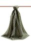Women's Luxury Medina Silk Shawl Khaki - 2