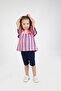 Baby Girl Capris Short Sleeve Watermelon Sleeve Bandana Summer Basic Bottom-Top Set 6-24 Months - 3