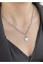 Chain Mother of Pearl Heart Women's Necklace