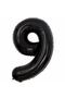 Number Foil Balloon Black Number Balloon Black 9 Years Balloon 76 Cm Number Balloon Flying Balloon Helium Balloon