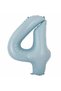 Number Foil Balloon Baby Blue Blue 4 Year Old Balloon 76 Cm Number Balloon Flying Balloon Helium Balloon