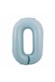 Number Foil Balloon Baby Blue Blue 0 Years Balloon 76 Cm Number Balloon Flying Balloon Helium Balloon