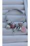 Bracelet Charm Angel Heart Silver Color