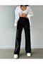 Press Women's Lycra Black No Back Pocket Model Cargo Palazzo Trousers - 6
