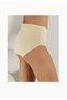 M Women's Beige Rib Panties New Season (6 Pieces Economic Package) - 2