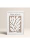 White Wooden Framed Painting Framed Poster Artistic Modern Wall Decor (Flower292-White-50X70)