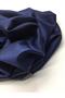 Navy Blue Satin Fabric Draped - 4